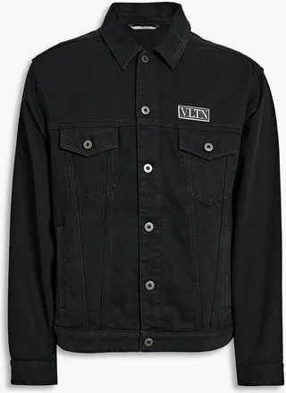 Appliquéd denim jacket