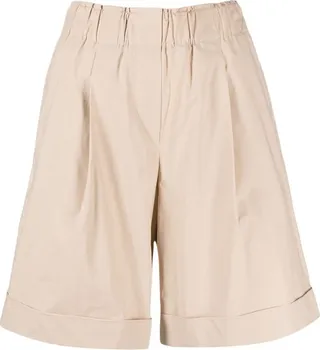Elasticated-Waist Knee-Length Shorts