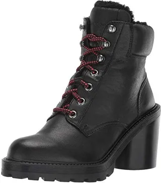 Marc Jacobs Women's Crosby Hiking Boot with Faux Shearling Lining Ankle