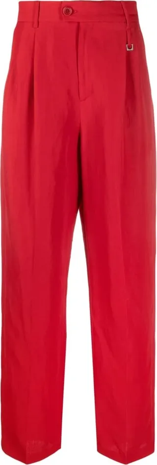 Le Raphia Madeiro straight-leg trousers