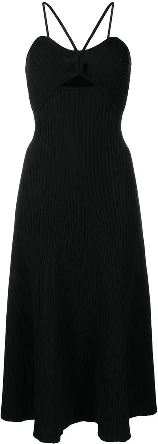 Galina halterneck midi dress