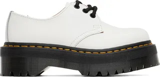 Dr. Martens White 1461 Quad Derbys