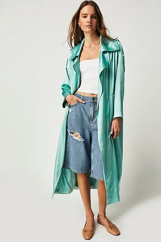 Satin Moto Trench by Free People