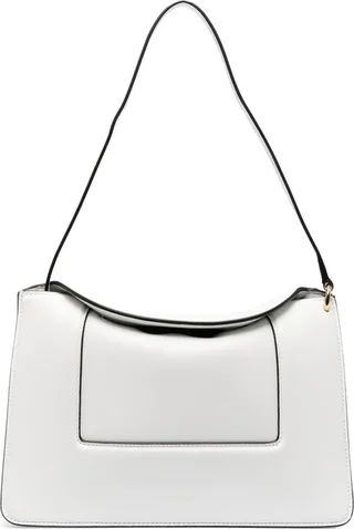 White Penelope Leather Shoulder Bag