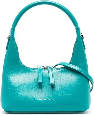 Logo-Print Calf-Leather Shoulder Bag