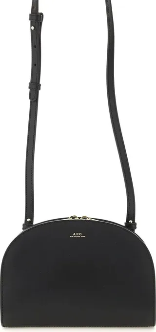 Demi-lune Leather Clucth