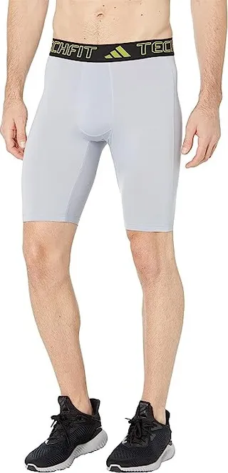 adidas Techfit Aeroready Training Short Tights (Halo Silver) Men's Casual Pants