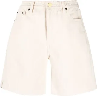 White Lola Denim Shorts