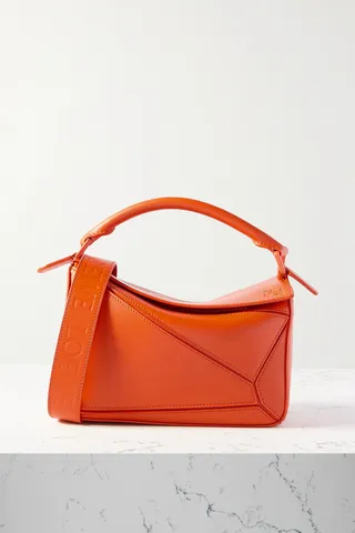 Loewe - Puzzle Small Leather Shoulder Bag - Orange