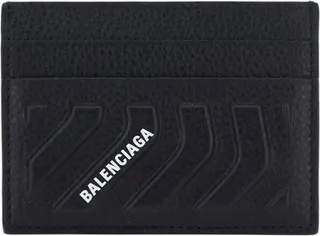 Balenciaga Logo Printed Embossed Cardholder
