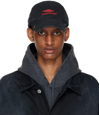 Balenciaga Black 3B Sports Icon Cap