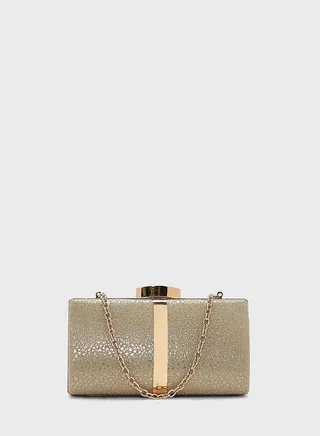 Metal Textured Clutch