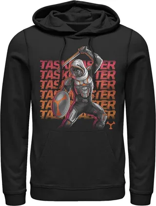Men's Marvel Black Widow Taskmaster Battle Pull Over Hoodie - Black - Medium