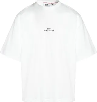 GCDS Logo Printed Crewneck T-Shirt