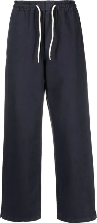 Vincent Drawstring-Waist Straight Trousers