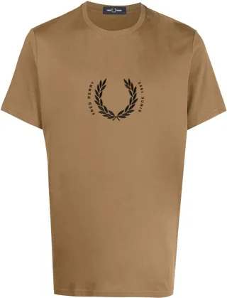 logo-embroidered short-sleeved T-shirt