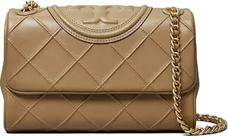 Tory Burch Small Fleming Soft Convertible Shoulder Bag (Pebblestone) Handbags