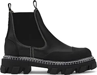 Ganni Women's Cleated Chelsea Booties