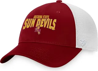 Men's Top of the World Maroon Arizona State Sun Devils Breakout Trucker Snapback Hat