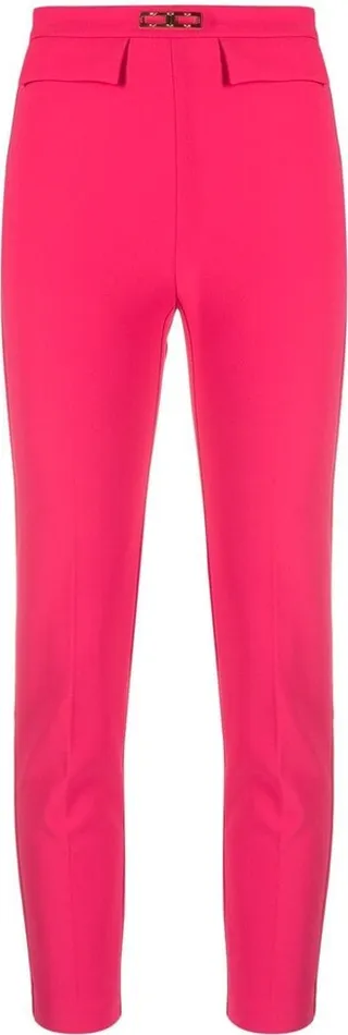 Logo-Plaque Cropped Trousers