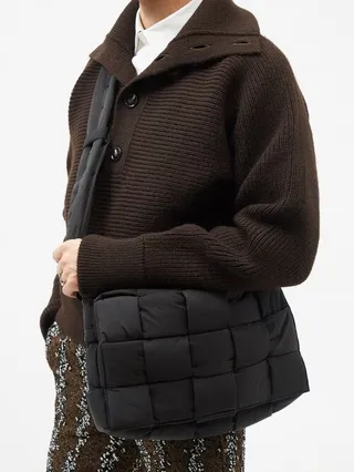 Cassette Maxi Intrecciato-nylon Cross-body Bag