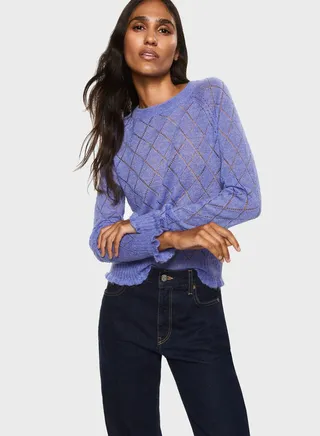 Openwork Knitted Sweater
