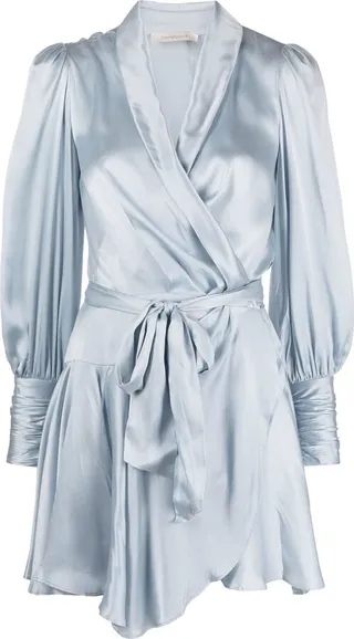 Silk Wrap Minidress