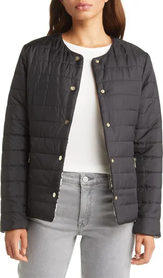 Reversible Snap Puffer Jacket