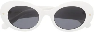 Oval-Frame Sunglasses