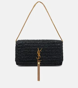 Kate 99 raffia shoulder bag