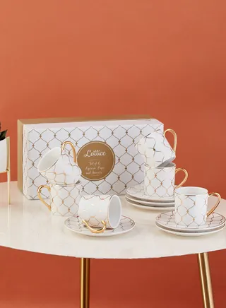6 Pack Espresso Cup With Saucer
