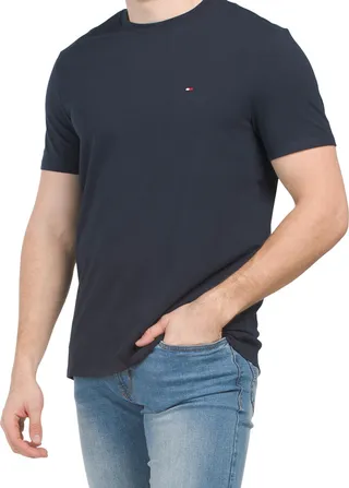 Crew Neck Stretch Short Sleeve Tee
