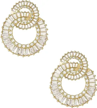 Rotating Circle Stud Earrings
