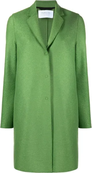 Single-Breasted Wool Coat