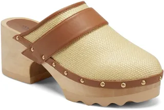 Vegan Leather Pedro Platform Clogs