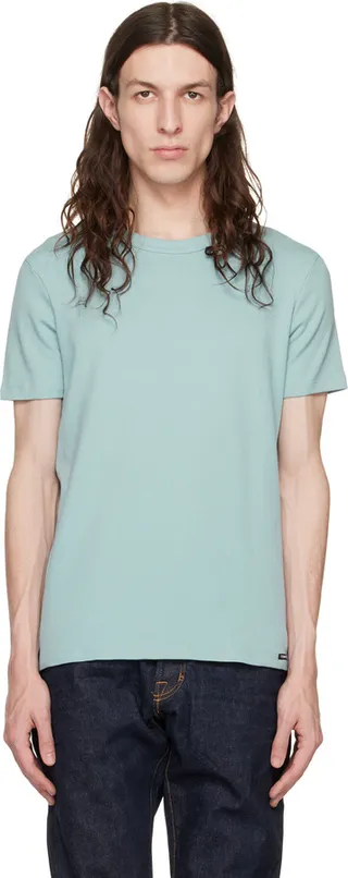 TOM FORD Green Crewneck T-Shirt