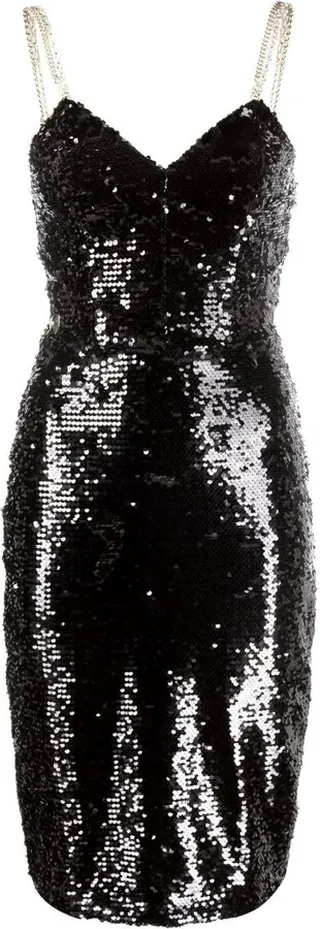 Sequin Embellished Midi Dress