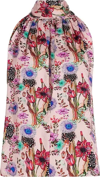 Hanae Silk Halter Top