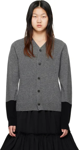 Comme des Garçons Shirt Gray Forever Cardigan