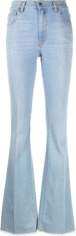 High-Waisted Bootcut Jeans