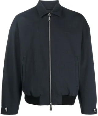Logo Zipped-Up Bomber Jacket