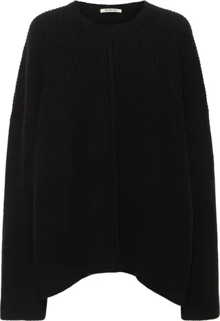 Cashmere & wool knit cape sweater