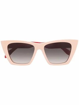 Two-Tone Cat-Eye Sunglasses