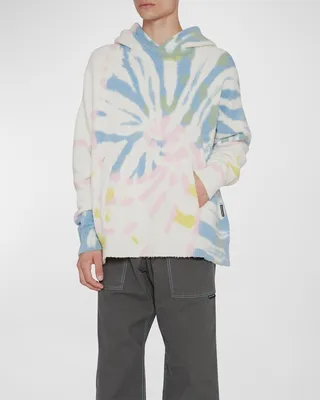 Men's Knit Tie-Dye Hoodie