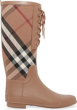 Check Rain Boots