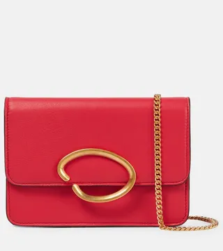O Pochette leather shoulder bag