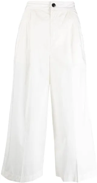 Cropped Wide-Leg Trousers