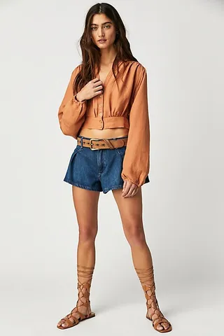 Fly Away Tie Shirt by Free People