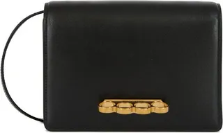 Alexander McQueen Four-Ring Shoulder Bag