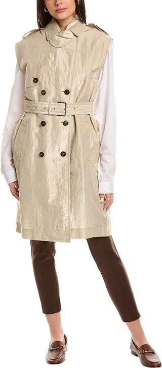 Brunello Cucinelli Belted Trench Coat